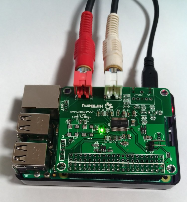 Raspberry Pi 3 + Hifiberry DAC+